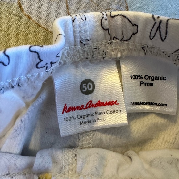 Hanna Andersson onesie and pant set bunnies - Picture 2 of 4